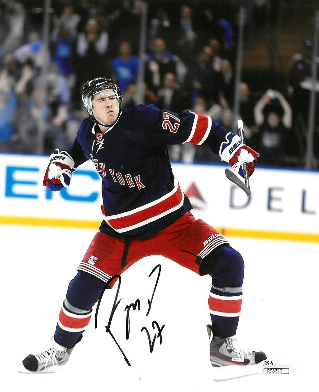 Ryan McDonagh Signed NY Rangers Authentic Autographed 8x10 Photo Poster painting JSA #R98220