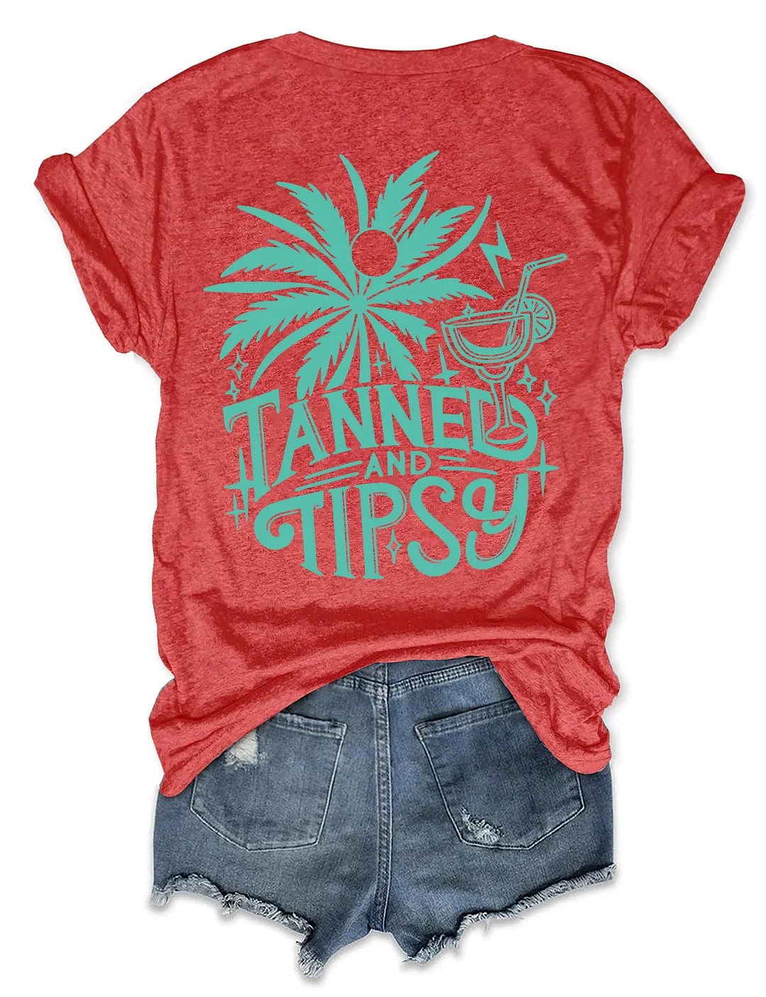 Tanned And Tipsy Beach Summer T-shirt