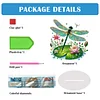 (US Only)Acrylic 2D Flat Print DIY Garden Dragonfly Diamond Art Tabletop Decorations