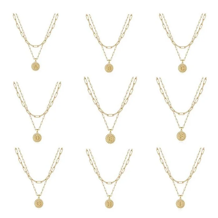 Gold Initial Necklaces for Women | 168DEAL