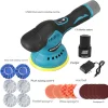 110V Car Beauty Shop Polisher Waxing Machine Motor Electric Sander Lithium Battery Polisher