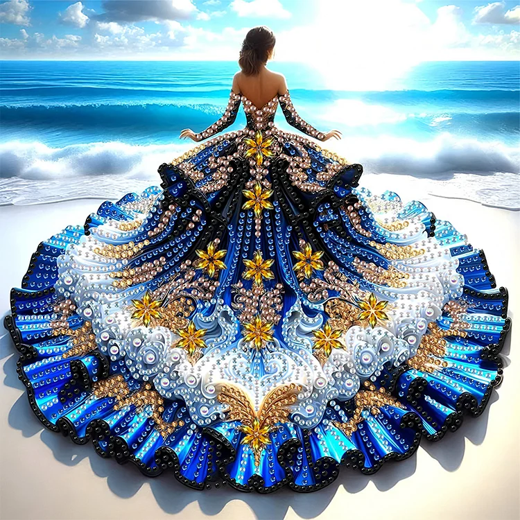 Girl - Partial Drill - Special Diamond Painting(30*30cm)