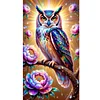 (40*70cm)Owl - Full Round Drill Diamond Painting