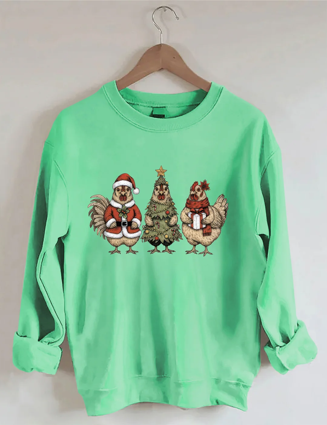 Christmas Chickens Sweatshirt