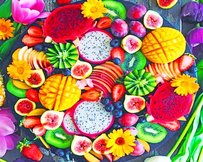 

Tasty Fruits – Food Paint By Numbers - 40*50CM, 501 Original