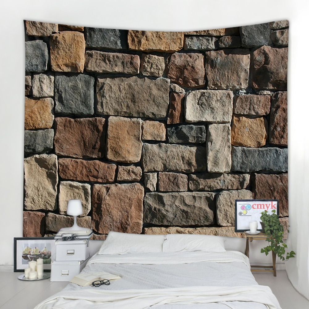

3D Printed Brick Stone - Tapestry, 200*145cm, 501 Original
