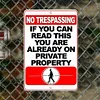 No Trespassing - Vintage Metal Signs - 20*30cm/30*40cm - Warning