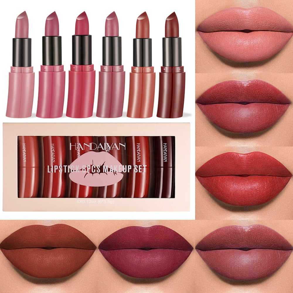 HANDAIYAN Professional Matte Lipstick Lip Balm Kit