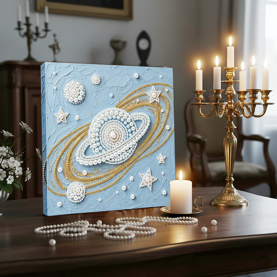 Starry Sky - DIY Pearl Diamond Art Kit With Frame 25*25cm