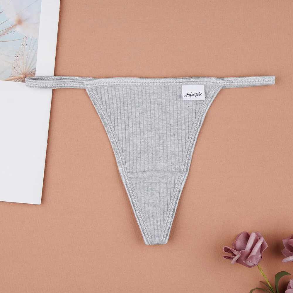 Billionm Thongs Women Sexy G-string Exotic Apparel Panties Girl Underpants Low Rise T Back Panties Female Solid Lingerie Panty