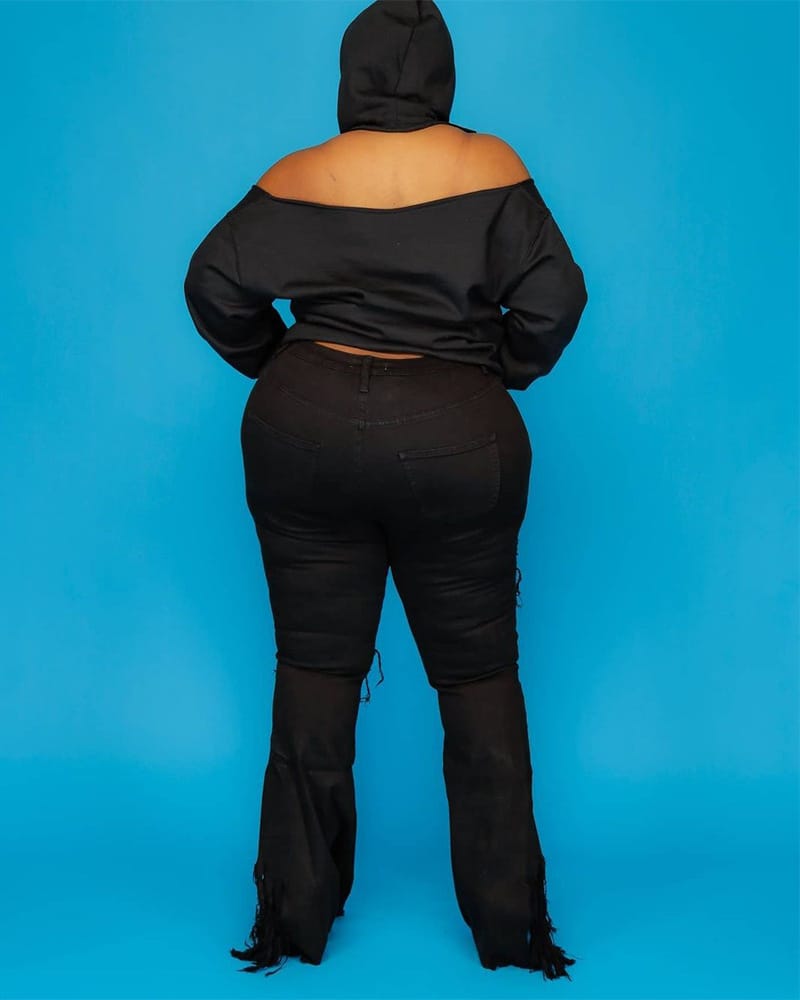 Europe And The United States Plus Size Printed