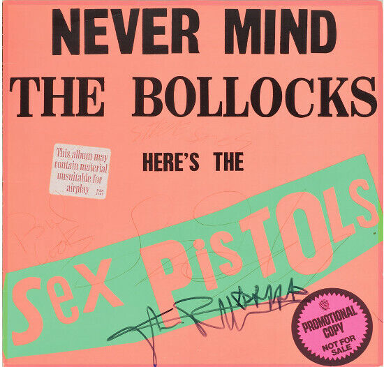 JOHNNY ROTTEN / SEX PISTOLS Signed 'NMTB' Photo Poster paintinggraph - Punk Rock Band - preprint