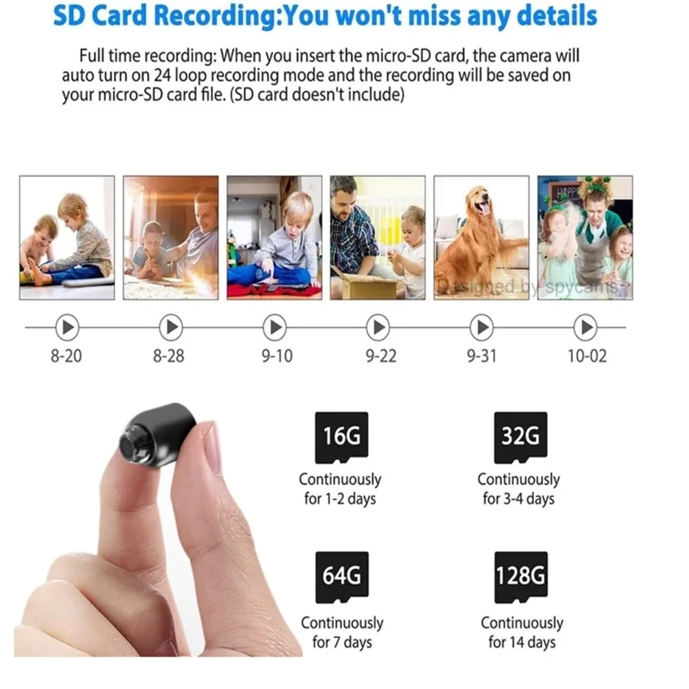 Mini WIFI Camera 1080P HD - Night Vision Included