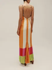 coral and blue maxi dress LD {Time For Fun} Coral Royal Blue Faux Wrap Maxi Dress PLUS SIZE XL 2X 3X XL