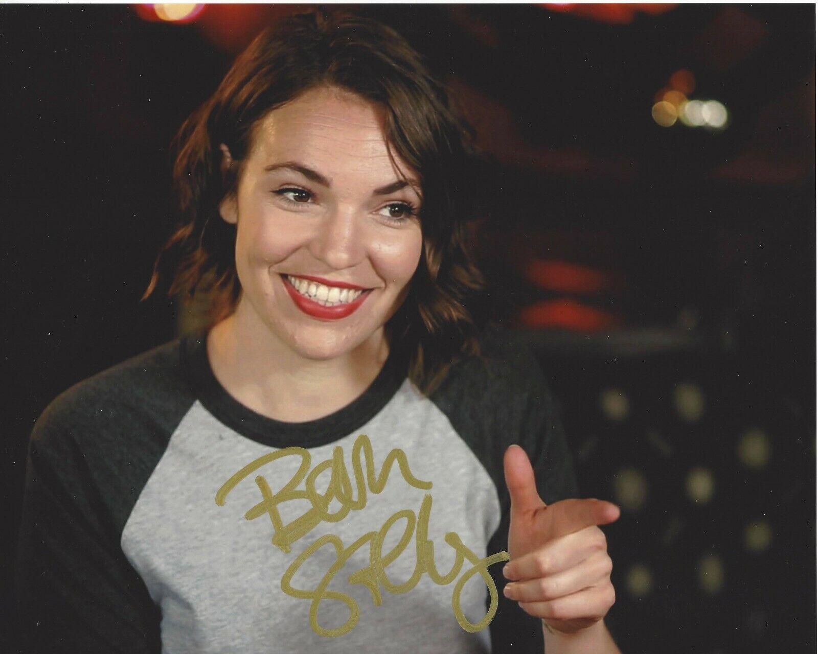 COMEDIAN BETH STELLING SIGNED 8x10 Photo Poster painting B w/COA NETFLIX THE STANDUPS LIVE