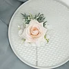 10PCS Babysbreath Rose Corsage Boutonniere Wrist Artificial Flower Wedding Catering Bridal Groom Guests Bouquets 