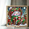 Schneemann 5d DIY Diamond Art Malerei Sets spezielle Form Teilbohrer Kunst 30x30cm