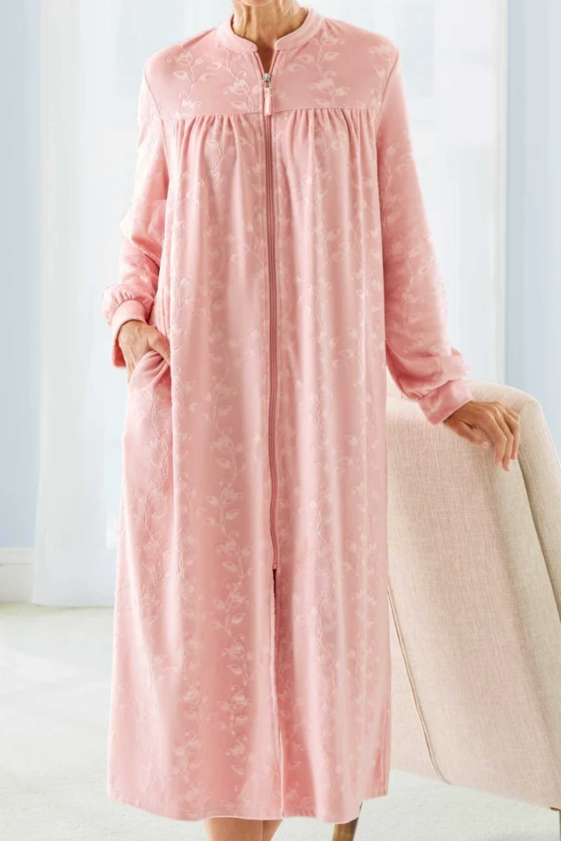 Velvet Zip Robe Plush Velet Zip Robe