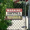 Hippie Infestation Warning - Vintage Metal Signs(8*12Inch)  - Warning
