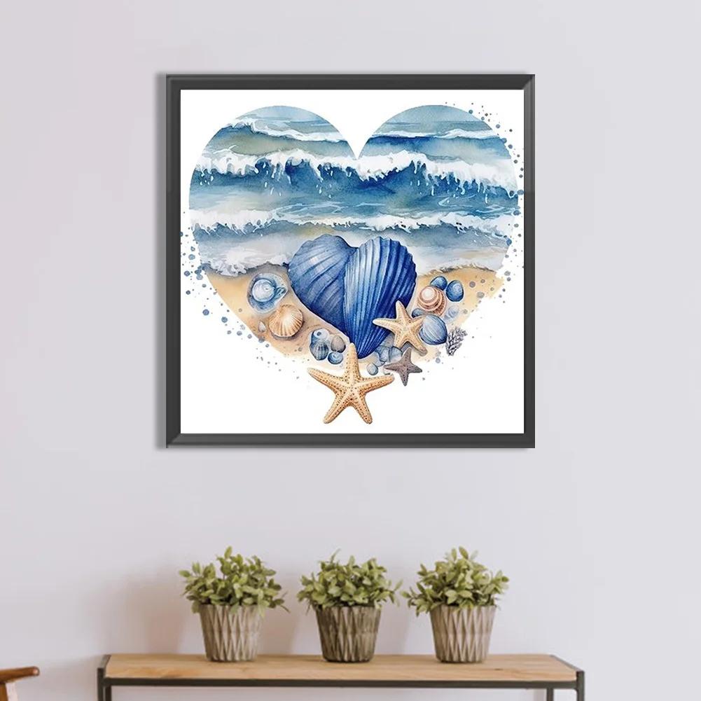 Diamond Painting - Full Round Drill - Love Starfish(Canvas|30*30cm)