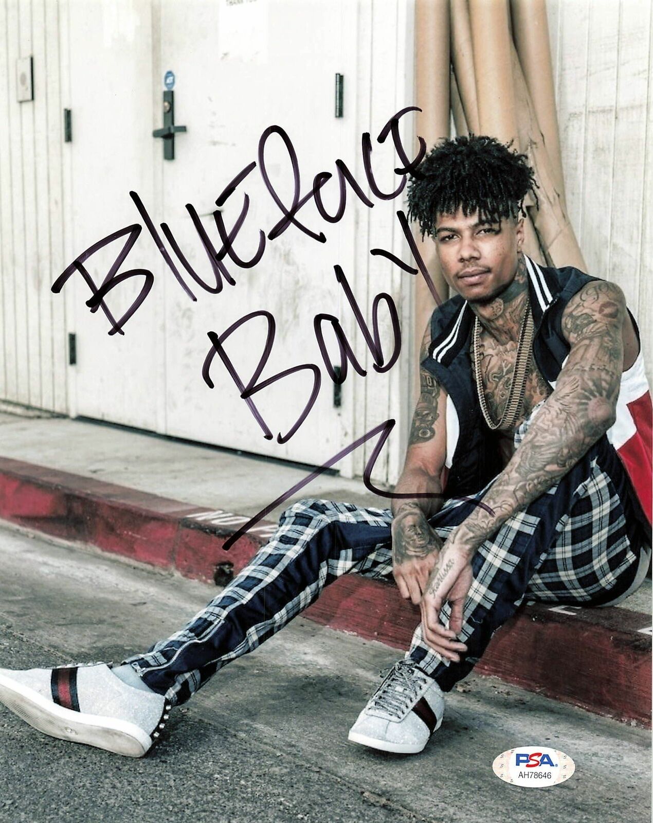 Blueface signed 8x10 Photo Poster painting PSA/DNA Autographed Rapper