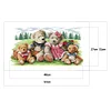 Teddy Bear-14CT Stamped Cross Stitch Kit(52*31cm)