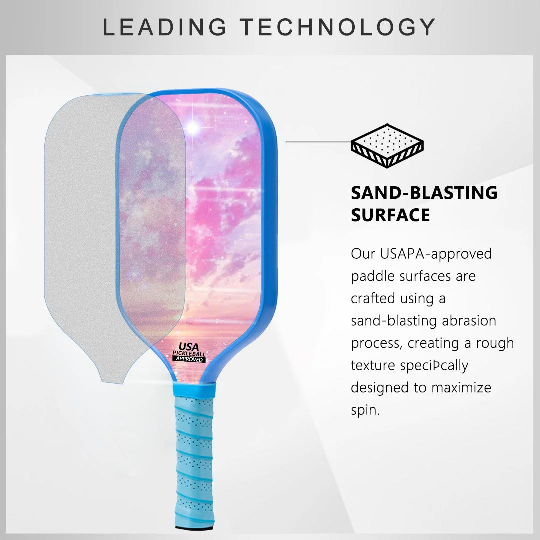 Original Paddle (16mm) T700 Sandblasted Carbon Fiber-ColorSplash Paddle