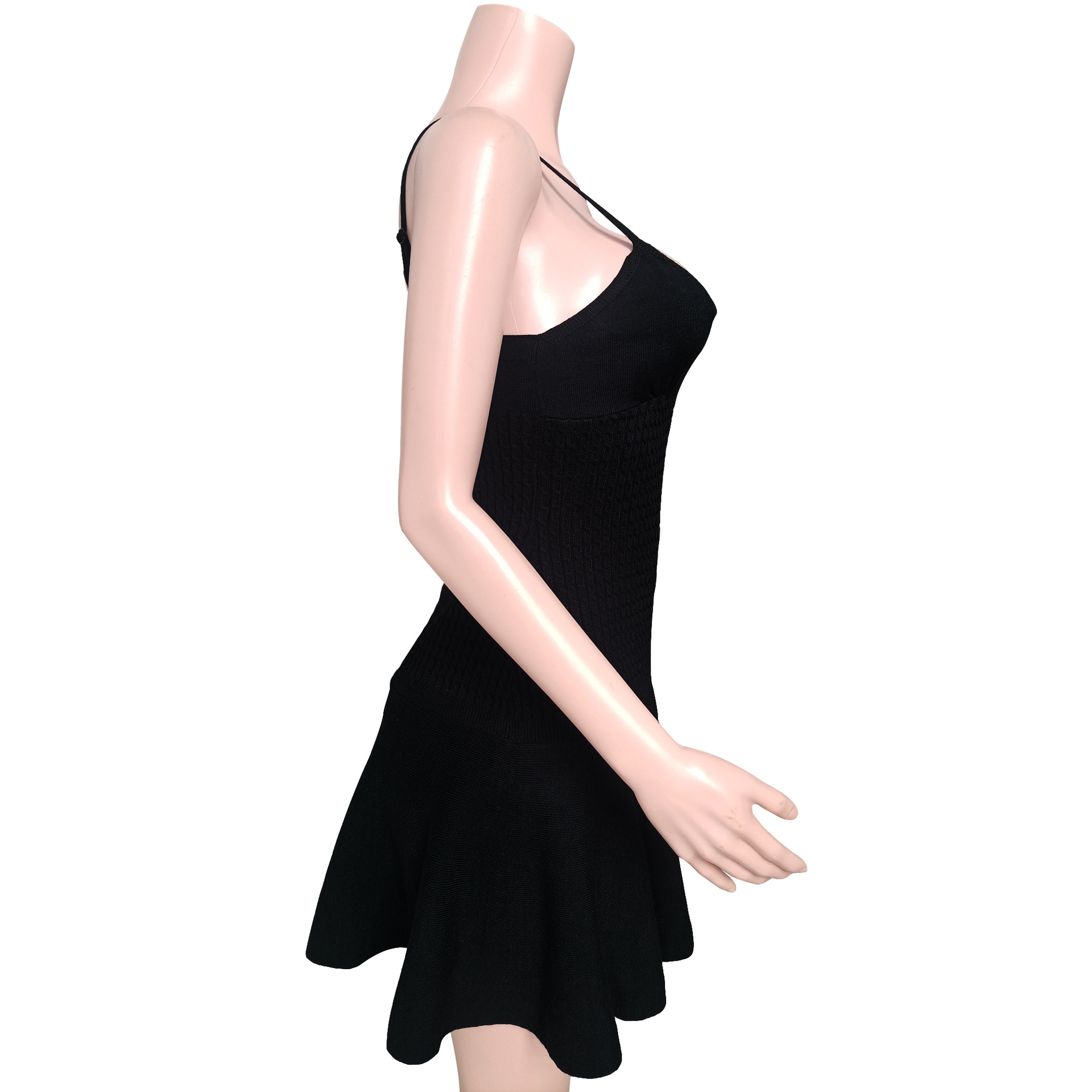 Ootddress Halter Floral Ribbed Knit Mini Dress For Women Folds Summer Sexy Sleeveless Dress Solid Y2K Female Slim Fit Party Dress