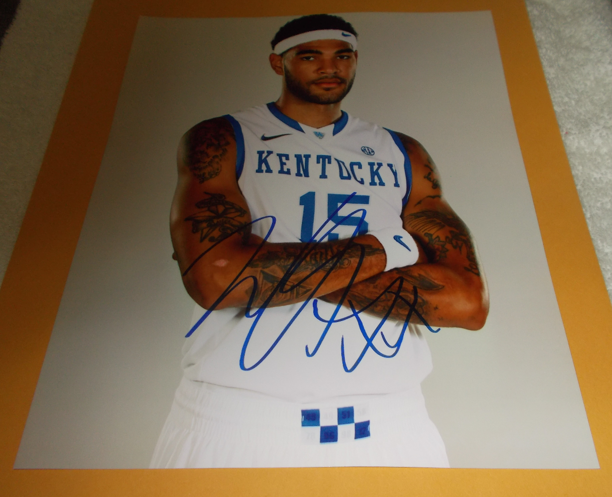 Willie Cauley Stein Kentucky Wildcats SIGNED AUTOGRAPHED 8x10 Photo Poster painting COA