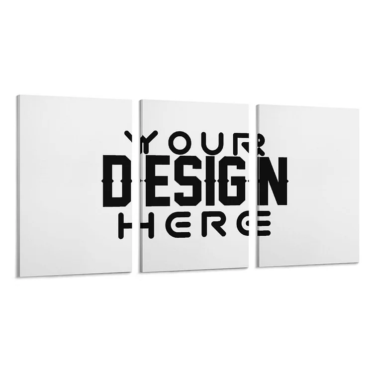 Personalized Design  Wall Decor 3 Panel Hanging Posters Vertical Full Print