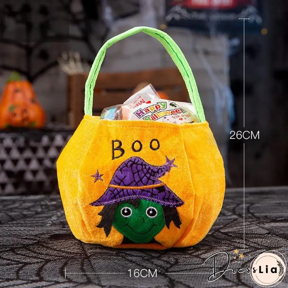 Halloween Candy Bag Gifts Bag Party Favors Storage Pouch Protable Handbag