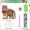 Diamond Painting Acrylic Christmas Tiger Desktop Kits for Home Decor