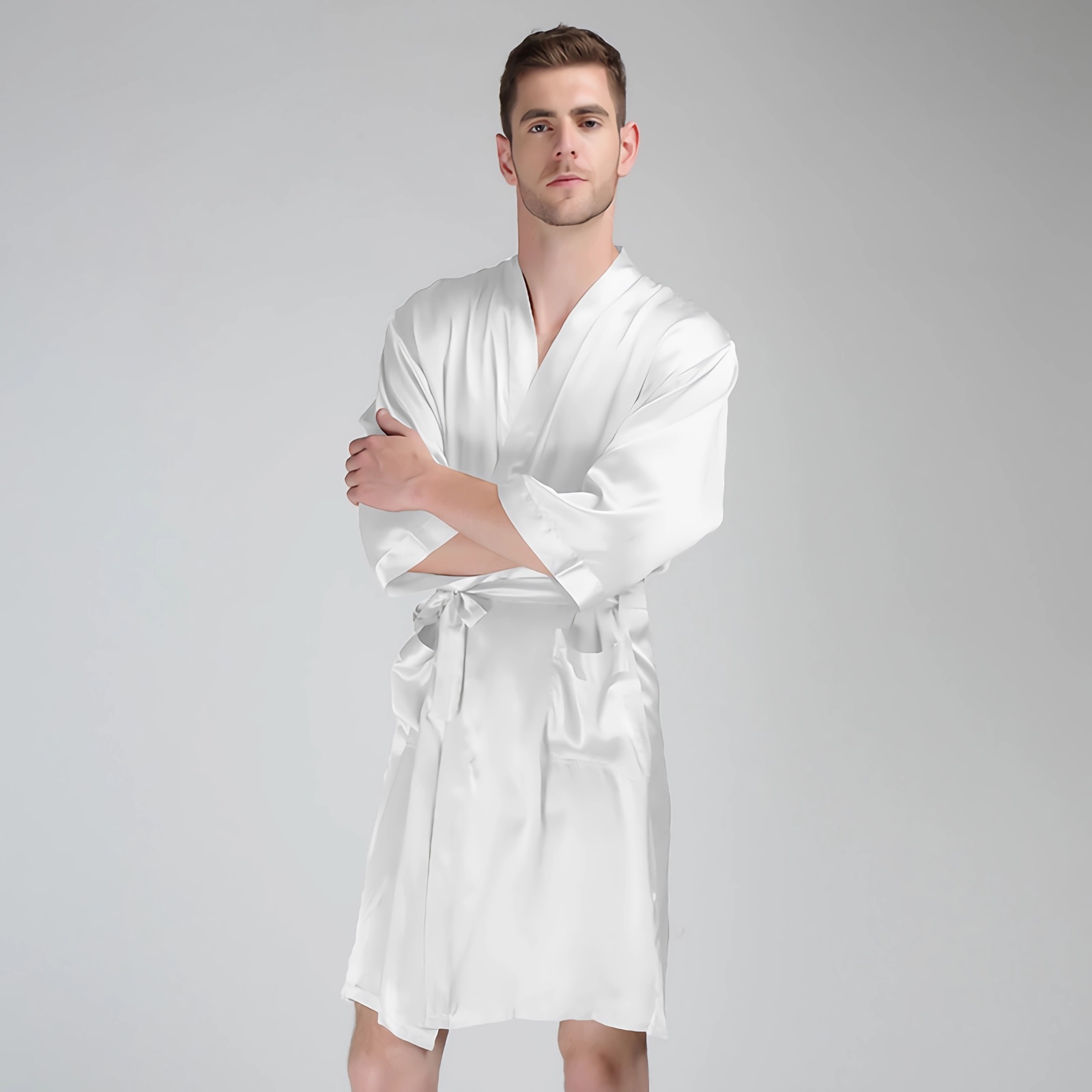 22 Momme Silk Robe For Men Luxury Glorious Style REAL SILK LIFE