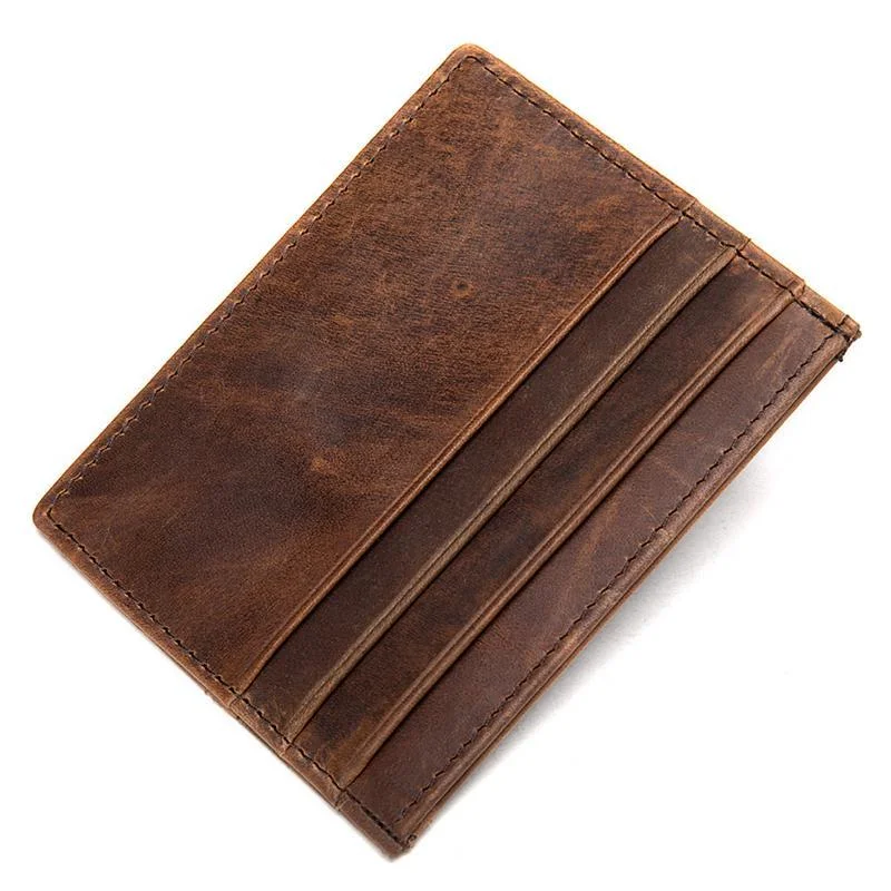 Casual Leather Solid Color Card Pack Change Purse