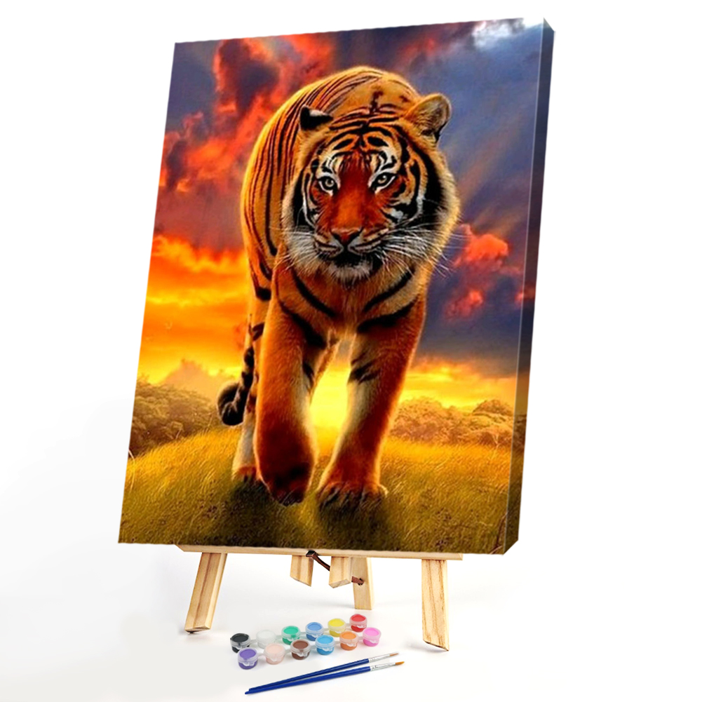 

40x50cm - Paint By Numbers Tiger, 501 Original