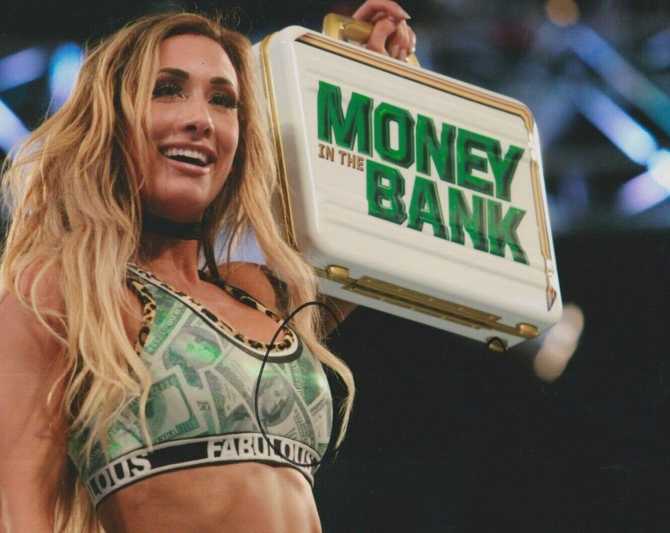 Carmella (WWE) **HAND SIGNED** 8x10 Photo Poster painting ~ AUTOGRAPHED