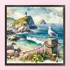 Seaside Scenery-11CT Stamped Cross Stitch 40*40cm/15.75*15.75in tapestrymarket