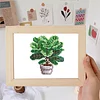 12pcs Potted Plant 5D DIY Square Drill Diamond Painting Kits for Adults Beginners Home Decor Diamonds Paintings Gem Art 5.91x7.09in