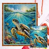 Sea Turtle - 11CT Counted Cross Stitch - 40*50cm - Animal