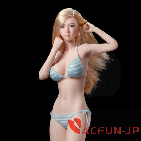 【TBリーグ】1/6 スーパーフレキシブル 女性シームレスボディ ペール ミドルバスト 女の子の体 (S34) 