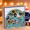 Diamond Painting Acrylic Cow Napkin Holder Set Home Decor