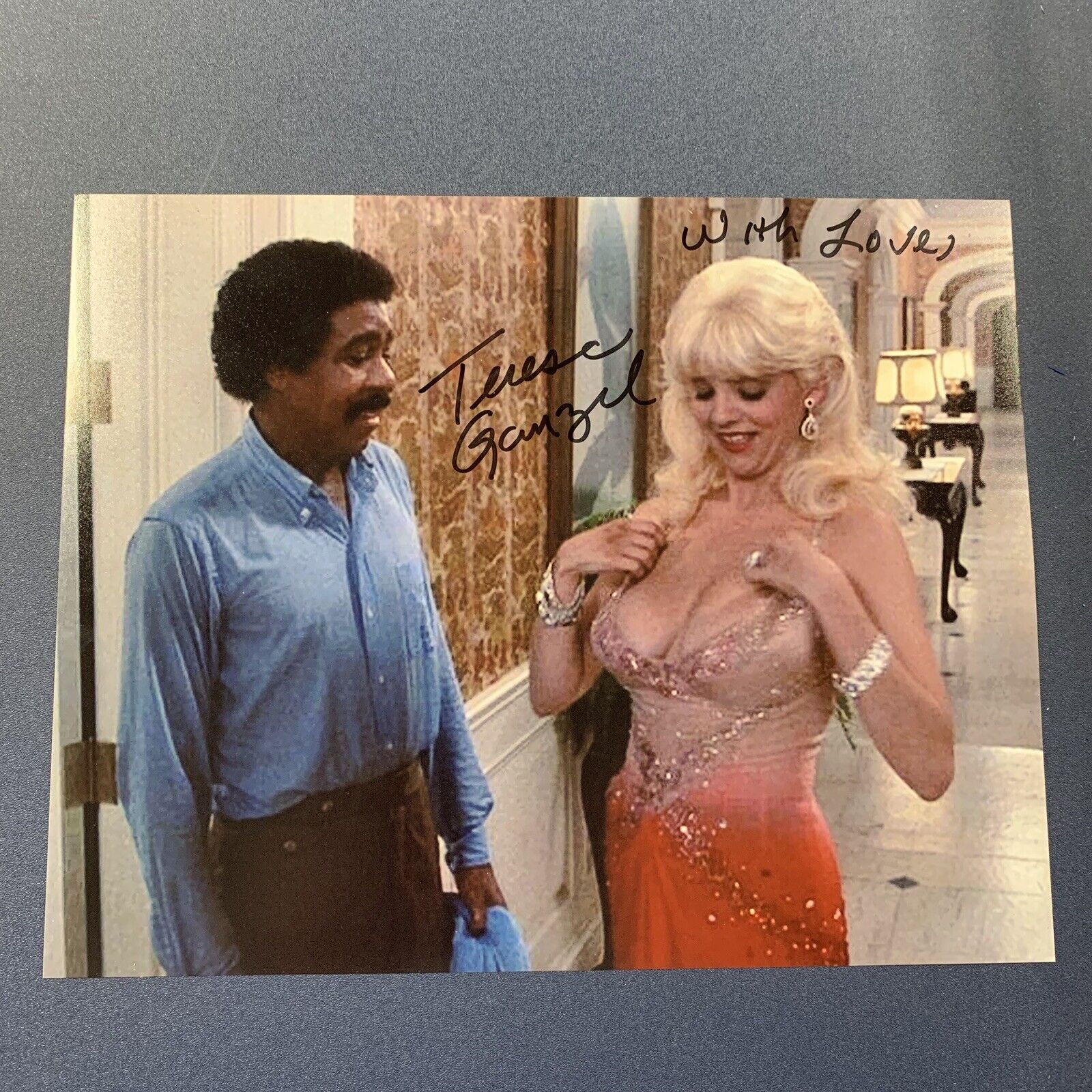 TERESA GANZEL HAND SIGNED 8x10 Photo Poster painting SEXY ACTRESS AUTOGRAPHED THE TOY MOVIE COA