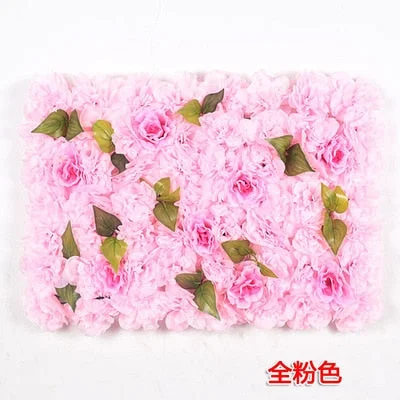 40x60cm Silk Rose Flower Champagne Artificial Flower DIY Wedding Decoration Flower Wall Panels Romantic Wedding Backdrop Decor