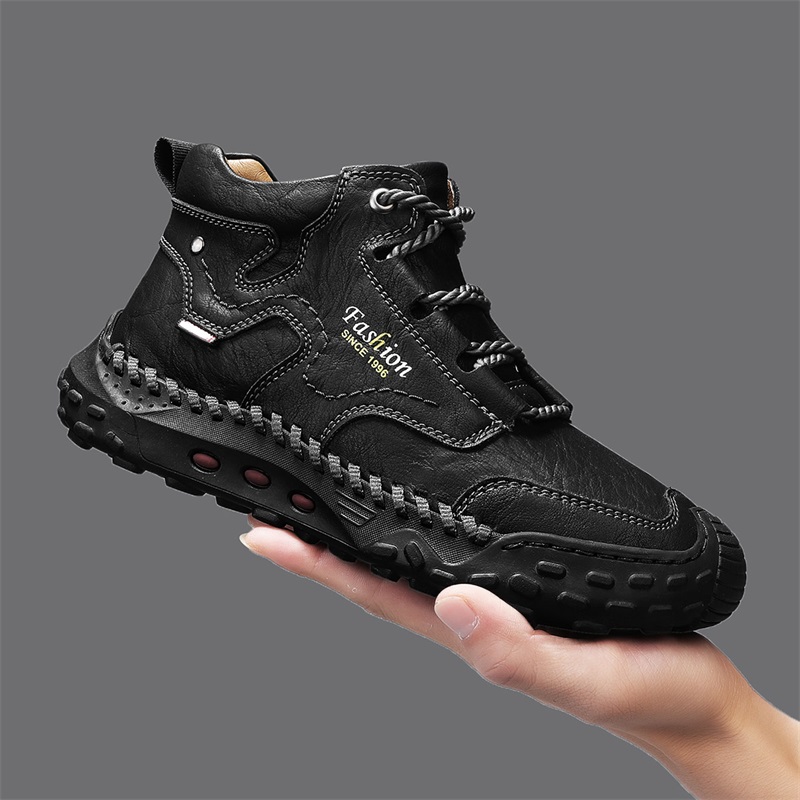 Arkget Shoes | Men's Leather Handmade Outdoor Work Walking Ankle Boots