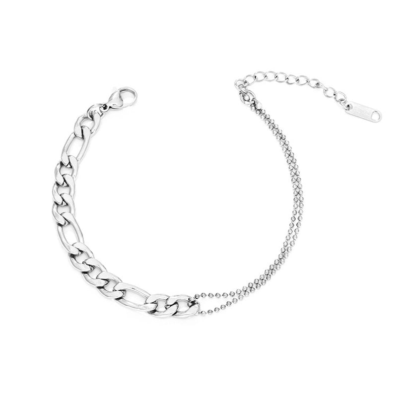 Basic Minimalist Geometric 304 Stainless Steel Bracelets In Bulk