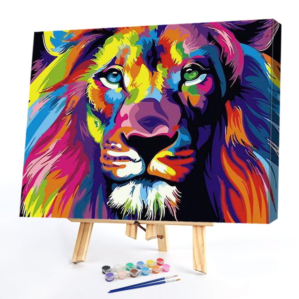 

40x50cm - Paint By Numbers Color Lion, 501 Original