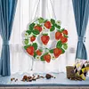 DIY Diamond Painting Art Strawberry Hanging Craft Home Decor Wreath With Lamp String Kit