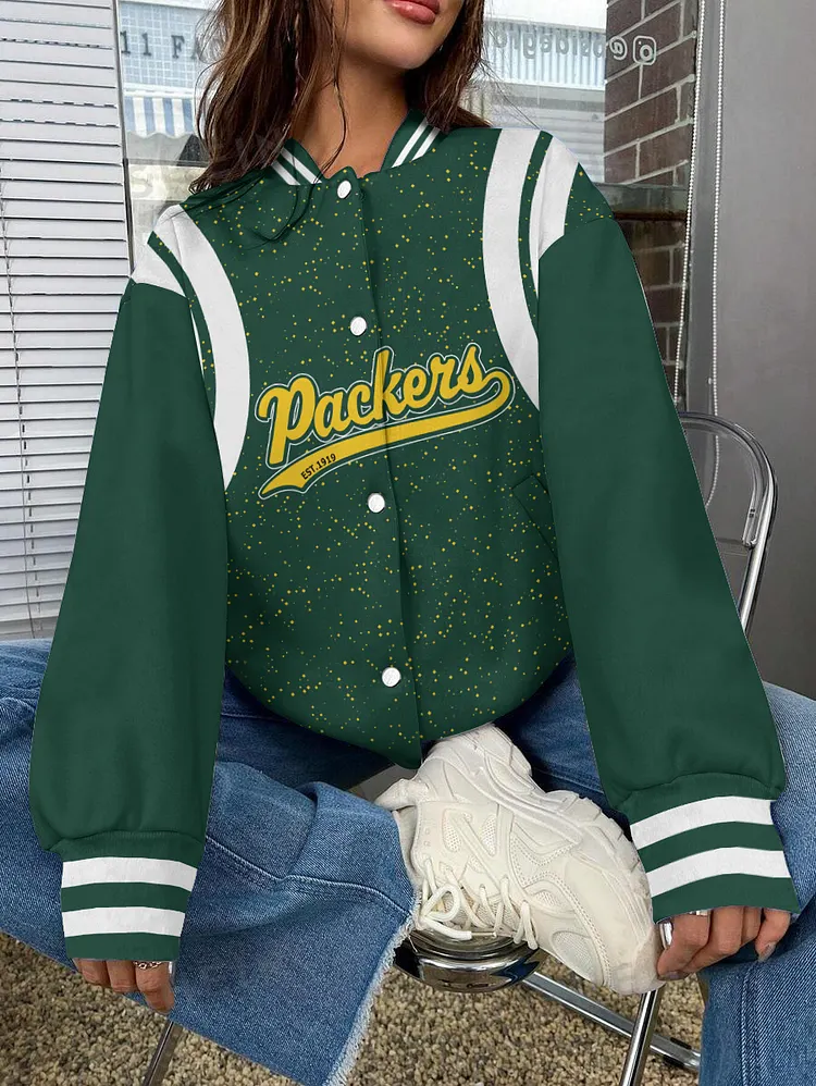 Green Bay Packers National Football League 2024 Make Your Mark Unisex Varsity Jacket