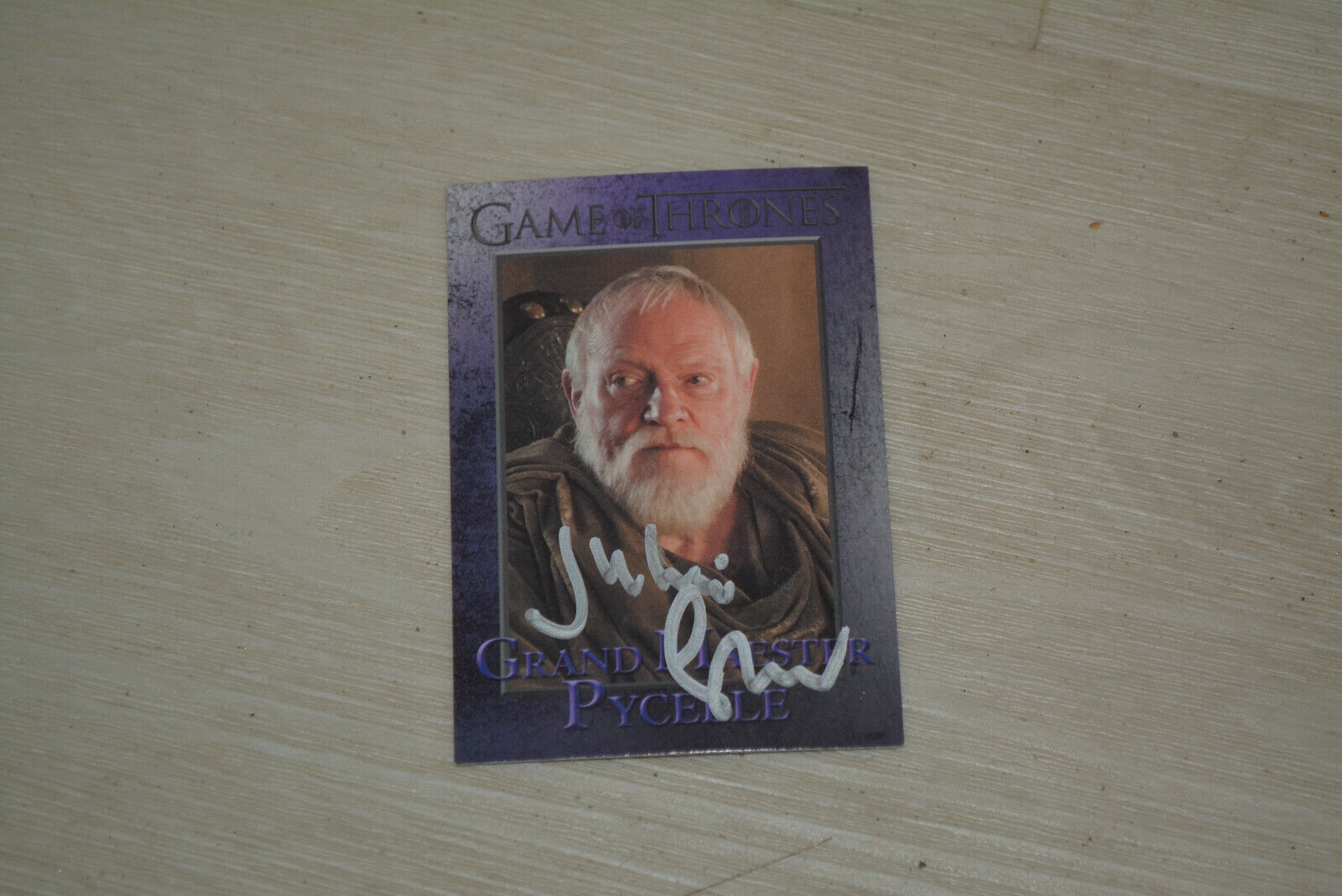 JULIAN GLOVER signed autograph In Person GAME OF THRONES Pycelle trading card