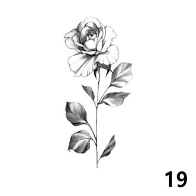 Waterproof Tattoo Stickers Cute Pattern Fake Tattoos Love Hourglass Sexy Girl Arm Clavicle Animal Wolf Temporary Tatoo Sticker